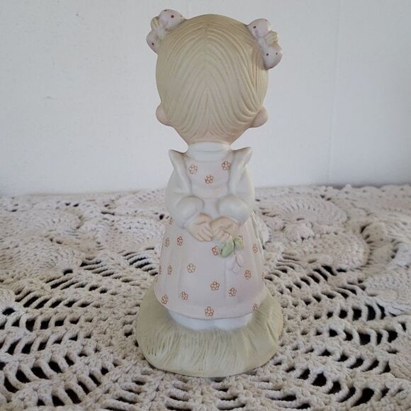 Vtg Precious Moments "Make a Joyful Noise" Porcelain Figurine - 1978 - E-1374/G - Picture 4 of 7